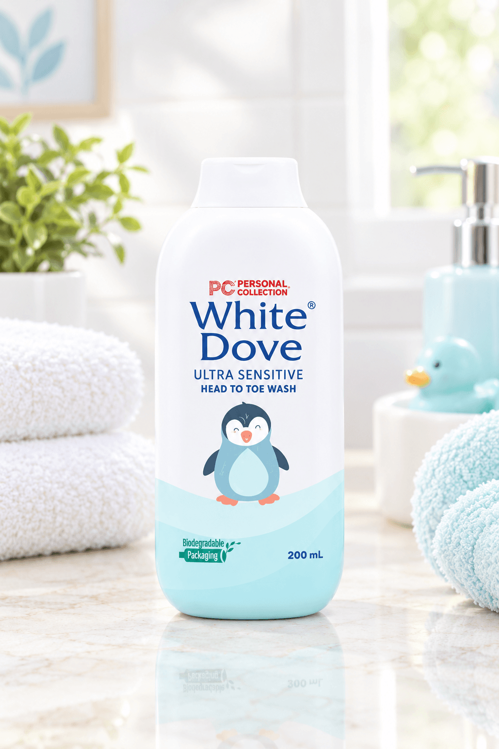 White Dove Ultra Sensitive Head to Toe Wash (200ml)