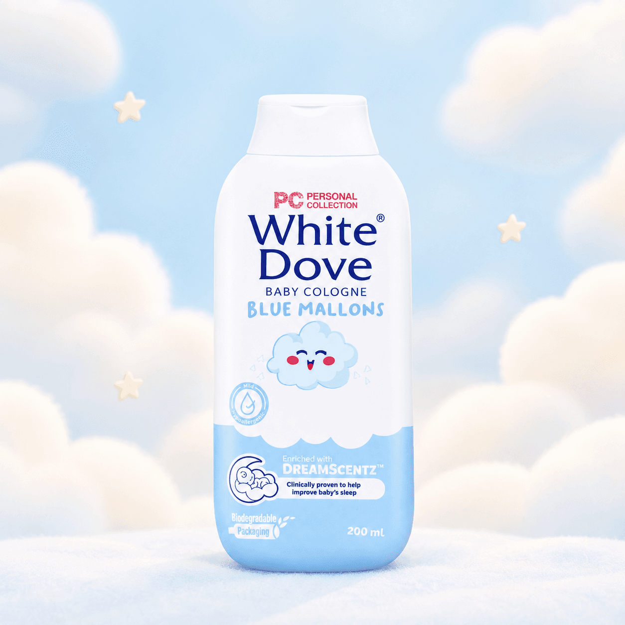 White Dove Baby Cologne blue mallows (200ml)