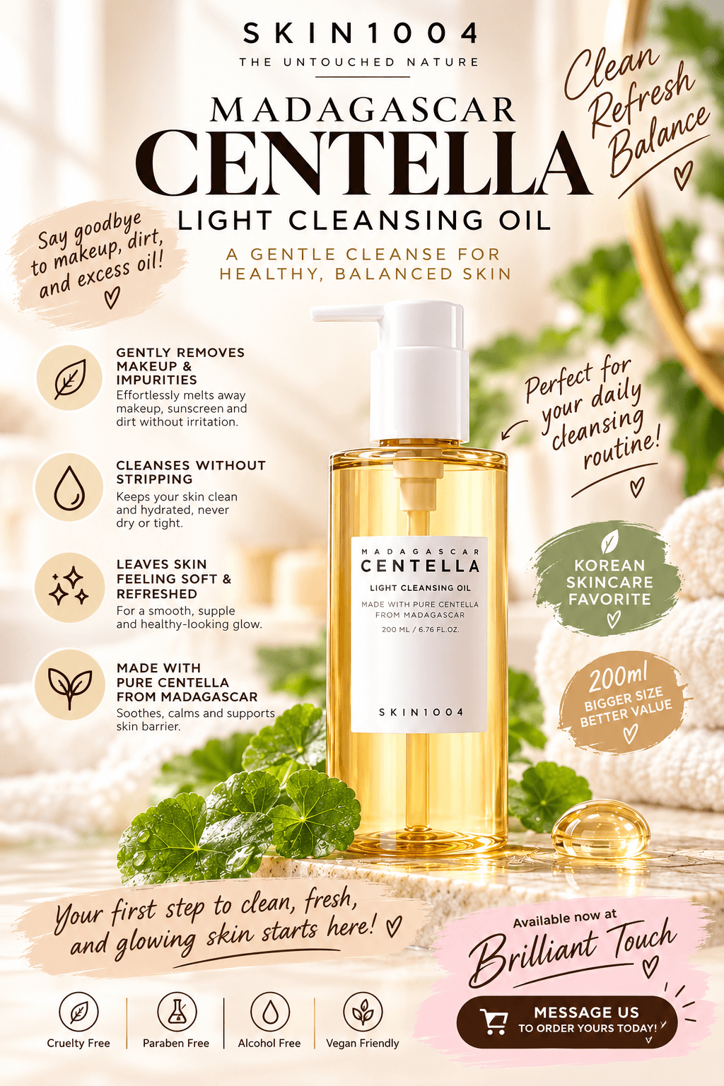 centella light cleansing oil
