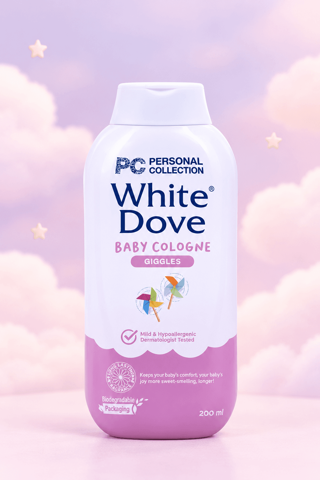 white dove baby cologne